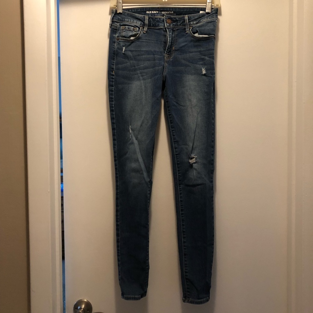 Old navy mid-rise rockstar skinny jeans